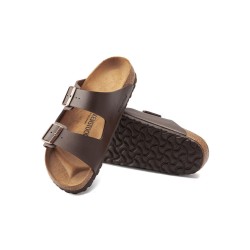 Birkenstock Sandalia Arizona BS Birko-Flor Marrón Oscuro Dark Brown Unisex