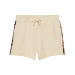 Puma Pantalón Corto Ess Graphic Animal Beige Mujer
