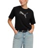 Puma Camiseta Ess Graphic Animal Relaxed Negro Mujer