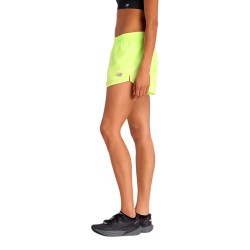New Balance Pantalón Corto Running Sport Essential Verde Fluor Mujer
