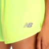 New Balance Pantalón Corto Running Sport Essential Verde Fluor Mujer