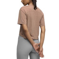 Puma Camiseta W Cloudspun Relaxed Marrón SandStone Heather Mujer