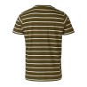 Ternua Camiseta Labrot Rayas Beige Rosin Hombre