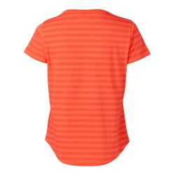 Ternua Camiseta Kenro Rayas Cereza Cherry Tomate Mujer
