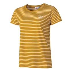 Ternua Camiseta Witless Rayas Mostaza Gold Mujer