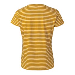Ternua Camiseta Witless Rayas Mostaza Gold Mujer
