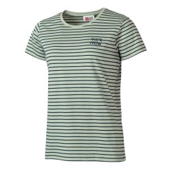 Ternua Camiseta Witless Rayas Verde Mercury Mujer