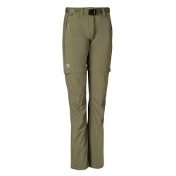 Ternua Pantalón Trekking Desmontable Torman W Verde Vetiver Mujer