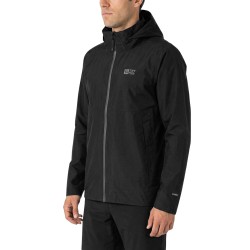 Ternua Chaqueta Impermeable Siku Negra Hombre