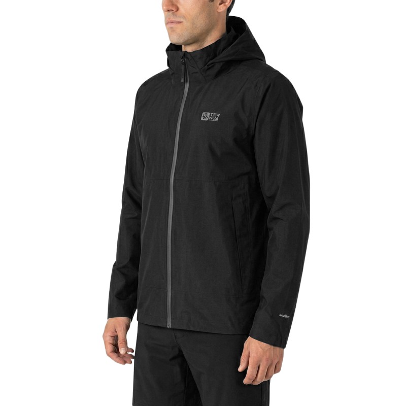 Ternua Chaqueta Impermeable Siku Negra Hombre