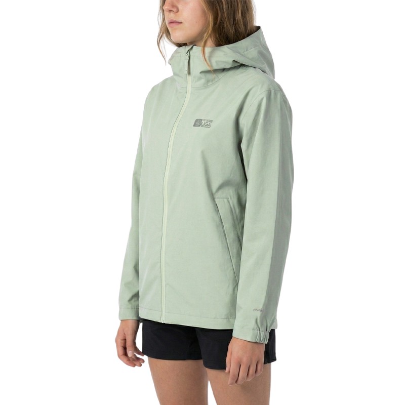 Ternua Chaqueta Impermeable Siku Verde Mercury Mujer