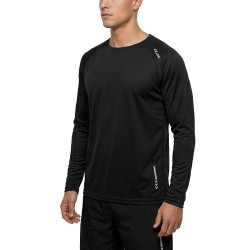 Joluvi Camiseta Running Uva Long Negro Hombre
