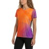 Joluvi Camiseta Trail Running Subli Mc Naranja Morado Negro Print Mujer