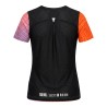 Joluvi Camiseta Trail Running Subli Mc Naranja Morado Negro Print Mujer