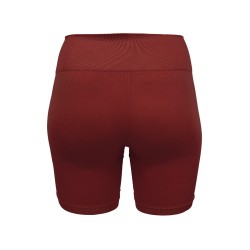 Joluvi Pantalón Corto Mallas Mia Hot Burdeos Mujer