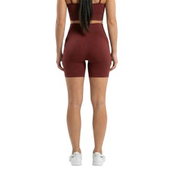 Joluvi Pantalón Corto Mallas Mia Hot Burdeos Mujer