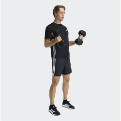 ADIDAS Short Running Essential Base 3 Stripes Negro Black Hombre