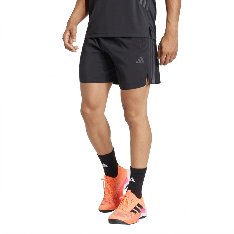 ADIDAS Short Running Tech Essential 3 Stripes Negro Black Hombre