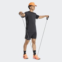 ADIDAS Short Running Tech Essential 3 Stripes Negro Black Hombre