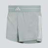 ADIDAS Short Running Hyperglam 3-Stripes Verde Salvia Maravilla Mujer