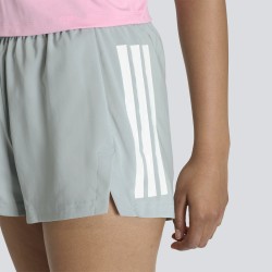 ADIDAS Short Running Hyperglam 3-Stripes Verde Salvia Maravilla Mujer