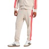 ADIDAS Pantalón Chándal Essentials 3-Stripes French Terry Beige Rojo Hombre