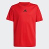 ADIDAS Chándal Train Essentials 3-Stripes Tee Set Rojo Negro Niño