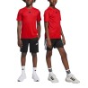 ADIDAS Chándal Train Essentials 3-Stripes Tee Set Rojo Negro Niño