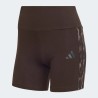 ADIDAS Mallas Cortas Seasonal Essentials Leopard Print Biker Shorts with 3-Stripes Marrón Mujer