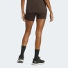 ADIDAS Mallas Cortas Seasonal Essentials Leopard Print Biker Shorts with 3-Stripes Marrón Mujer
