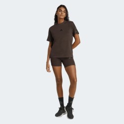 ADIDAS Mallas Cortas Seasonal Essentials Leopard Print Biker Shorts with 3-Stripes Marrón Mujer