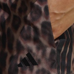 ADIDAS Short Deportivo Essentials Leopard Print Woven Shorts 3-Stripes Estampado Leopardo Marrón Mujer