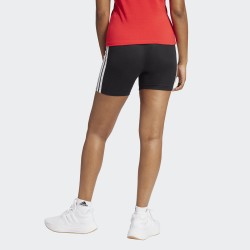ADIDAS Mallas Cortas Essentials High Waisted Biker 3 Bandas Negro Black Mujer