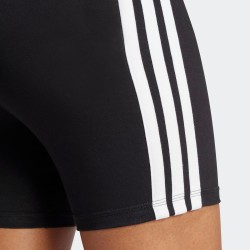 ADIDAS Mallas Cortas Essentials High Waisted Biker 3 Bandas Negro Black Mujer