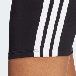 ADIDAS Mallas Cortas Essentials High Waisted Biker 3 Bandas Negro Black Mujer