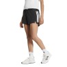 ADIDAS Short Running Hyperglam 3-Stripes Negro Black Mujer