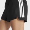ADIDAS Short Running Hyperglam 3-Stripes Negro Black Mujer