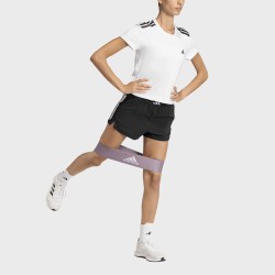 ADIDAS Short Running Hyperglam 3-Stripes Negro Black Mujer