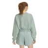Adidas Sudadera Holgada Soft Lux Azul Verdoso Wonder Sage Mujer