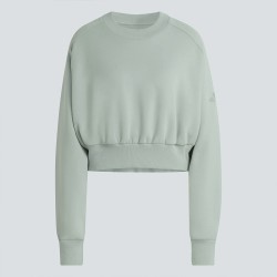 Adidas Sudadera Holgada Soft Lux Azul Verdoso Wonder Sage Mujer