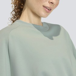 Adidas Sudadera Holgada Soft Lux Azul Verdoso Wonder Sage Mujer