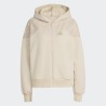 Adidas Sudadera Future Icons Three Stripes Beige Crema Crystal Linen Mujer