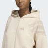 Adidas Sudadera Future Icons Three Stripes Beige Crema Crystal Linen Mujer