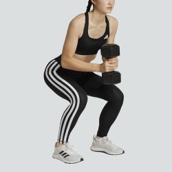 ADIDAS Mallas Leggings Optime Essentials 3 Rayas Negro Black Mujer