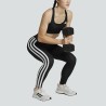 ADIDAS Mallas Leggings Optime Essentials 3 Rayas Negro Black Mujer