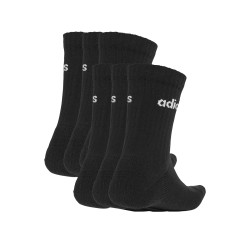 ADIDAS Calcetines Deportivos Clásicos Acolchados Linear Negro (pack 6 pares)