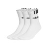 ADIDAS Calcetines Deportivos Clásicos Linear Cushioned 3 Bandas Blanco (pack 3 pares)
