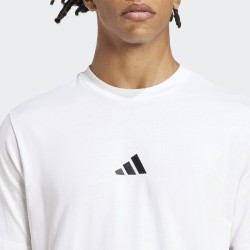 ADIDAS Camiseta Essentials 3-Stripes Single Jersey Tee Blanco White Hombre