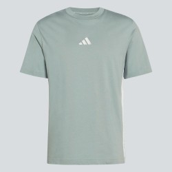 ADIDAS Camiseta Essentials 3-Stripes Single Jersey Tee Azul Verdoso Wonder Sage Hombre