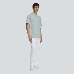 ADIDAS Camiseta Essentials 3-Stripes Single Jersey Tee Azul Verdoso Wonder Sage Hombre